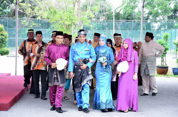 Kuala Lumpur Malásia Março 2014 Cerimônia Casamento Malaia Casal Malaio — Fotografia de Stock