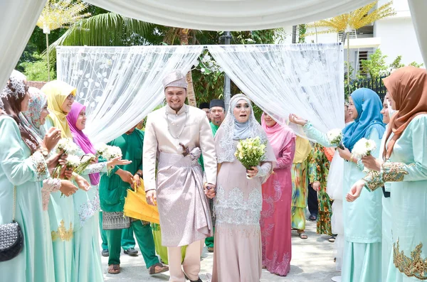 Kuala Lumpur Malaysia Mars 2014 Malajiska Bröllop Malaysisk Par Ons — Stockfoto