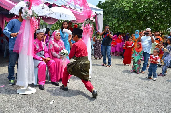 Kuala Lumpur Malásia Julho 2013 Cerimônia Casamento Malaia Casal Malaio — Fotografia de Stock