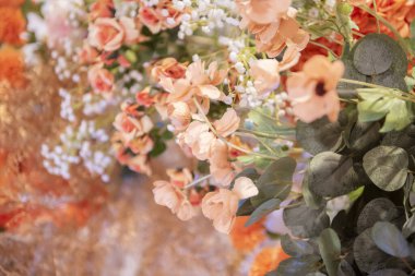 Güzel düğün, doğal et çiçekleri 