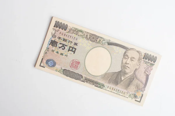 1000 Yen Japão Notas Sobre Branco — Fotografia de Stock