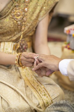 Geleneksel Tayland düğün süsleri 