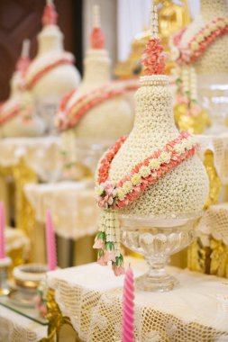 Geleneksel Tayland düğün süsleri 