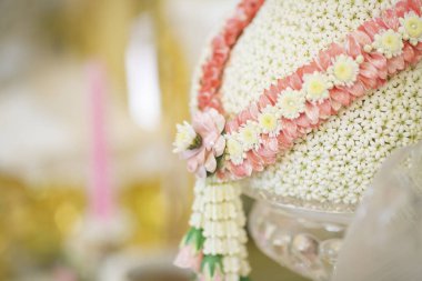 Geleneksel Tayland düğün süsleri 