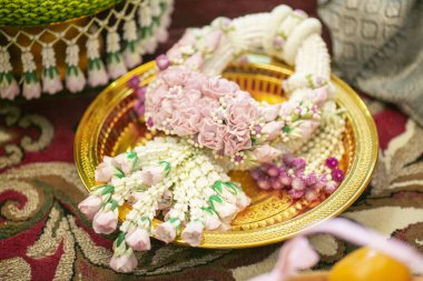 Geleneksel Tayland düğün süsleri 