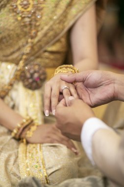 Geleneksel Tayland düğün süsleri 