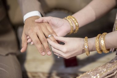 Geleneksel Tayland düğün süsleri 