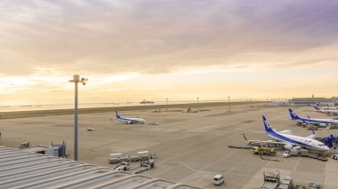 Nogoya, Japonya; 5-2019 Mayıs; Chubu Centrair Uluslararası Havaalanı manzaraları, Nagoya. 