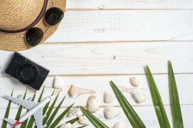 Beyaz ahşap zemin, yaz kavramı 