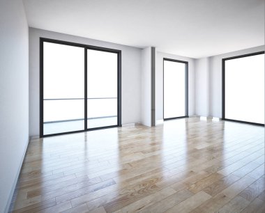 3D oturma odası render