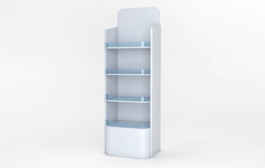 3D raflar Render standı