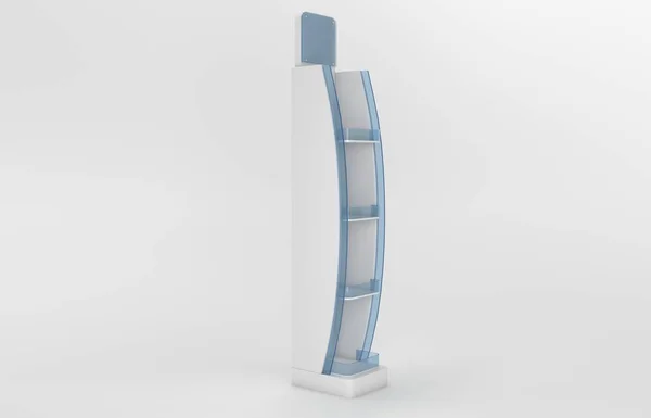 Shelves Stand Render — Stock Photo, Image
