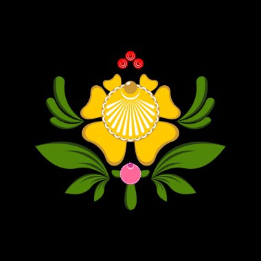 Çiçek Gorodets boyama. Rus ulusal halk sanatı. Öğe 