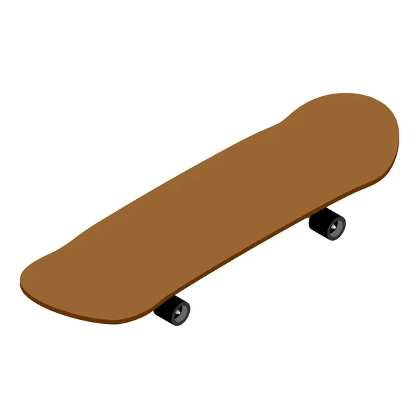 Skateboard isometrie. Board om te skiën. Benodigdheden voor skateboard — Stockvector