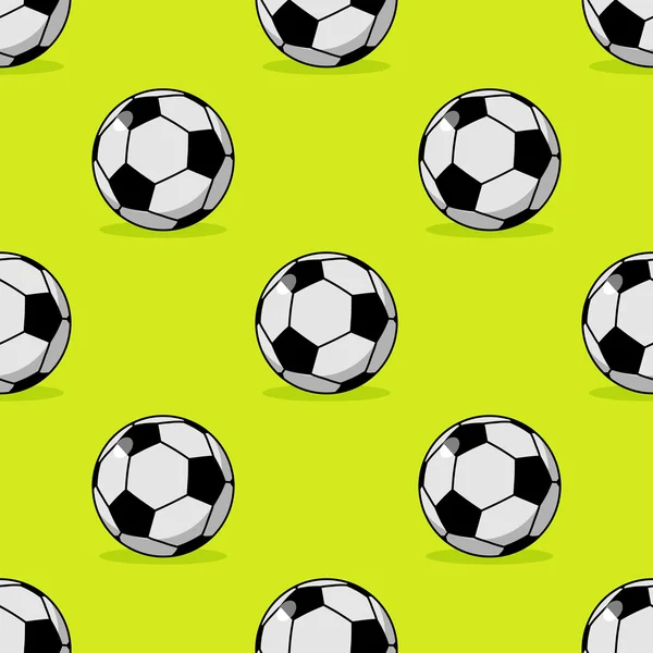 Fußball nahtlose Muster. Sport Accessoires Schmuck. Fußball — Stockvektor