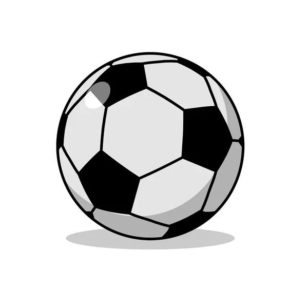 Soccer Ball geïsoleerd. Sport accessoires voor voetbal. Toepassingsgebied voor — Stockvector