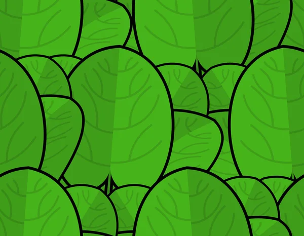 Spinatkonsistenz. frisches grünes Ornament. grüner Salat Hintergrund. — Stockvektor