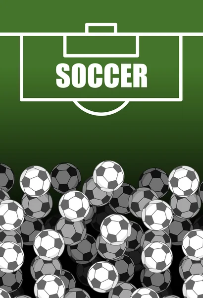 Soccer field and Ball. Lot of balls. football background. Sports