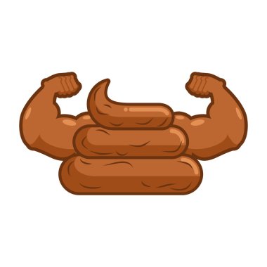 Güçlü bir bok. Kasları olan bok. büyük elleri ile kaka. Kokulu athl