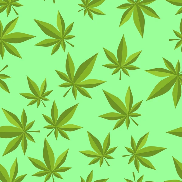 Patrón sin costura de cannabis. textura de marihuana. Adorno de ganja. Na — Archivo Imágenes Vectoriales