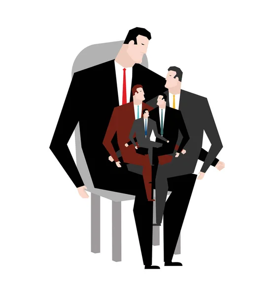 Familiares de oficina. Familiares corporativos. Familia de negocios. generatio — Vector de stock