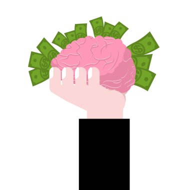 el beyin. İnsan beyni ve para. İş fikir kavramı