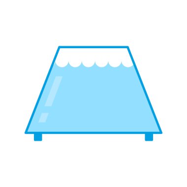 Akvaryum boş izole. Whit üzerinde balık suyla cam kap