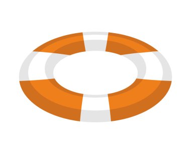 Lifebuoy izole. Su insan kurtarmak için hava ile şişirilen yuvarlak