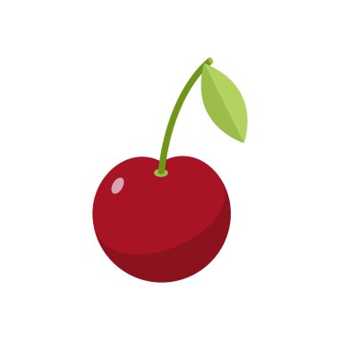 İzole kiraz. Kiraz beyaz arka plan üzerinde. Gr ile kırmızı dut