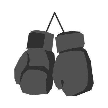 Siyah boks eldivenleri retro izole. Vintage Spor aksesuarları o