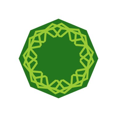 İslam desen Helal şablonu. Düzgün pişmiş foo için logo