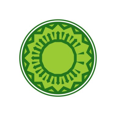İslam desen Helal şablonu. Düzgün pişmiş foo için logo