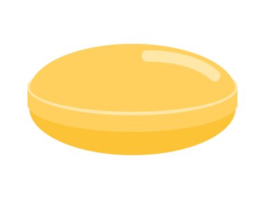 Sarı şeker izole. Beyaz arka plan üzerinde lolipop. Tatlılık