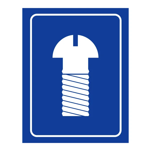 Skruv mens room ikonen. Logotyp för Wc män — Stock vektor