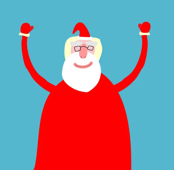 Santa Claus aislado. Feliz Navidad abuelo. Navidad y Nuevo — Vector de stock