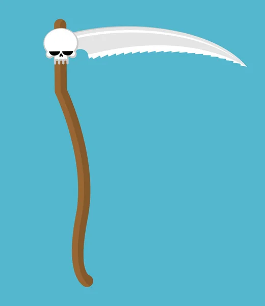 La muerte de Scythe aislada. Blade Grim Reaper. Legendario wea inmortal — Archivo Imágenes Vectoriales