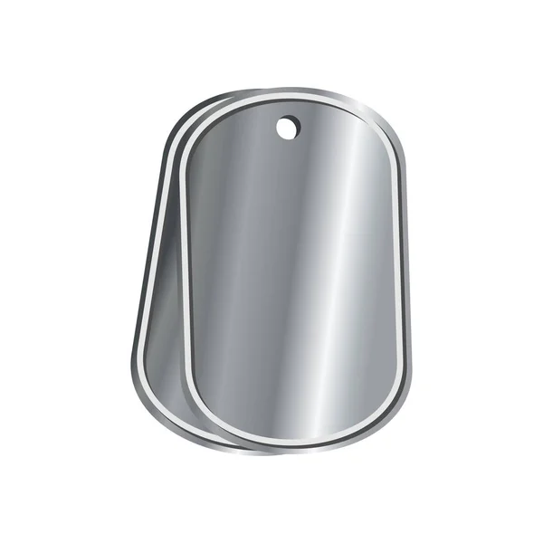 Dog tags military isolated. death medallion. Soldiers badge isol Vector Graphics