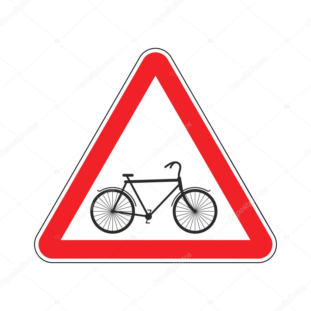 achtung fahrrad schild