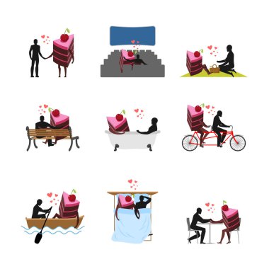 Kek sevgilisi ayarlayın. Adam ve çocuk oyuncağı film tiyatro. Aşk