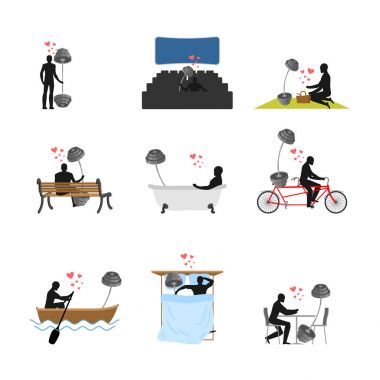 Sevgili Fitness ayarlayın. Adam ve halter film tiyatro. B aşık