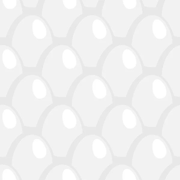 Λευκά αυγών χωρίς ραφή πρότυπο στολίδι. Αυγά υφή φόντου — Διανυσματικό Αρχείο