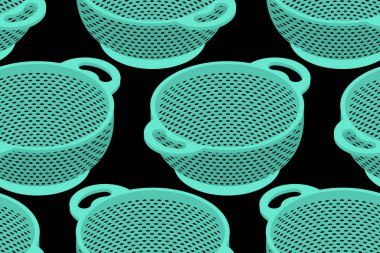 Kevgir seamless modeli. Pastafarianism kapağı arka plan. Kitche