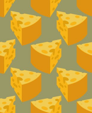 Parça peynir seamless modeli. Süt ürün doku. Gıda backgr