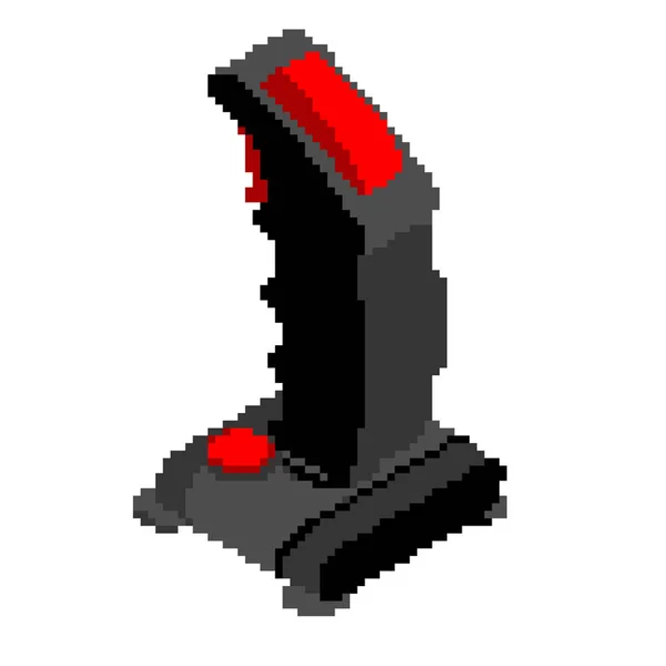 Retro Joystick pixelart. Gamla Gamepad pixel ratt för v — Stock vektor