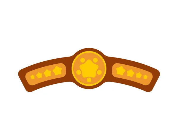 Meistergürtel. Auszeichnung für den Gewinn eines Boxturniers. Meisterschaft — Stockvektor