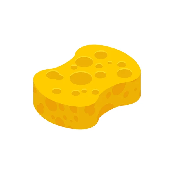 Sponge Isometry สําหรับการล้างที่แยกกันบนพื้นหลังสีขาว — ภาพเวกเตอร์สต็อก