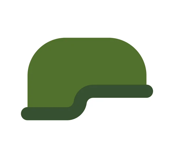 Militärhelm isoliert. Soldaten-Schutzmütze. Armeehut — Stockvektor
