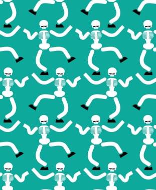 İskelet seamless modeli dans. Cehennem arka plan. Yeraltı Dünyası o