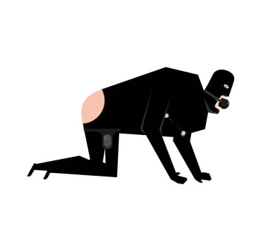 Bdsm köle izole. Ağzına gag. Yetişkin Cinsel oyunlar. Humiliati