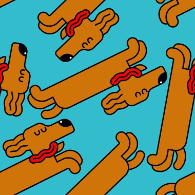 Köpek uyku desen. evde beslenen hayvan uykuda arka plan olduğunu. Vektör illustrat